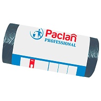 Мешки для мусора 60 л, черные, в рулоне 50 шт., ПНД, 6,2 мкм, 800х600 мм, PACLAN Professional, 604078 в Минске