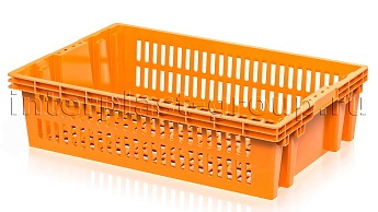Ящик для овощей, фруктов и хлеба Евролоток оранжевый в Минске