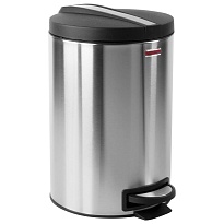 Ведро-контейнер для мусора (урна) с педалью LAIMA Modern, 12 л, матовое, нержавеющая сталь, со съемным внутренним ведром в Минске
