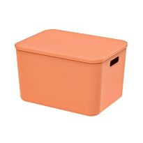Ящик пластиковый вкладываемый оранжевый 410х305х245 мм в Минске