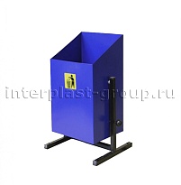 Урна уличная металлическая 24 л квадратная синяя в Минске