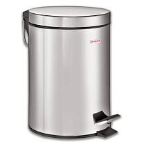 Ведро-контейнер для мусора (урна) с педалью LAIMA Classic, 5 л, зеркальное, нержавеющая сталь, со съемным внутренним ведром в Минске