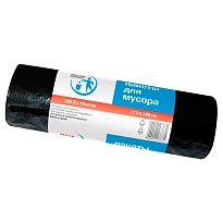 Мешки для мусора 240 л, черные, в рулоне 10 шт., ПВД 30 мкм, 1400х1120 мм, PACLAN Professional, 606336 в Минске