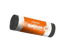 Мешки для мусора 20 л, черные, в рулоне 25 шт., ПНД, 6 мкм, 420х450 мм, SIBIRSKAYA, 101-001 S в Минске