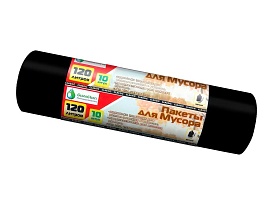 Мешки для мусора 120 л, черные, в рулоне 10 шт., ПНД, 12 мкм, 1100х700 мм, MIRPACK Classik, 1201011 в Минске Мешки для мусора 120 л, черные, в рулоне 10 шт., ПНД, 12 мкм, 1100х700 мм, MIRPACK Classik, 1201011 в Минске