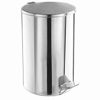Ведро для мусора с педалью, усиленное, Титан, 20 л, кольцо под мешок, нержавеющая сталь, хром в Минске Ведро для мусора с педалью, усиленное, Титан, 20 л, кольцо под мешок, нержавеющая сталь, хром в Минске