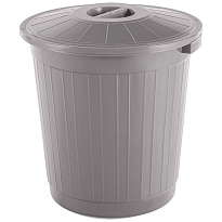 Мусорный бак с крышкой 70 л серый 70 серый в Минске