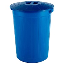 Мусорный бак с крышкой 60 л синий 60 синий в Минске