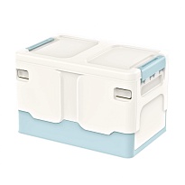 Ящик пластиковый складной белый, дно голубое, 370х240х240 мм в Минске Ящик пластиковый складной белый, дно голубое, 370х240х240 мм в Минске