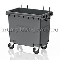 Мусорный контейнер 770 л серый без крышки 770 серый в Минске