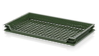Ящик (лоток) для хлеба, овощей и фруктов трехбортный зеленый в Минске Ящик (лоток) для хлеба, овощей и фруктов трехбортный зеленый в Минске