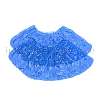 Бахилы голубые 2000 шт (1000 пар), 16 мкм, однослойные, с одной резинкой, Эконом в Минске