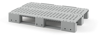 Поддон пластиковый перфорированный (усилен 1 трубой) с бортиками серый в Минске Поддон пластиковый перфорированный (усилен 1 трубой) с бортиками серый в Минске