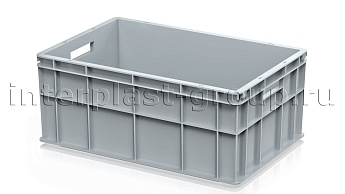 Ящик для молока, мяса, овощей и фруктов сплошной серый в Минске