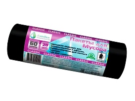 Мешки для мусора 60 л, черные, в рулоне 20 шт., ПНД, 7 мкм, 700х600 мм, MIRPACK Classik, 602050 в Минске Мешки для мусора 60 л, черные, в рулоне 20 шт., ПНД, 7 мкм, 700х600 мм, MIRPACK Classik, 602050 в Минске