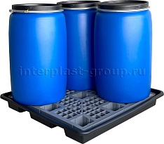 Поддон пластиковый для четырех бочек в Минске Поддон пластиковый для четырех бочек в Минске