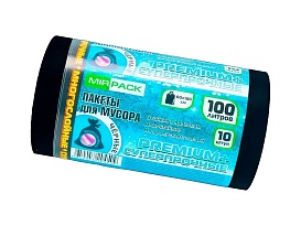 Мешки для мусора 100 л, черные, в рулоне 10 шт., ПВД, 70 мкм, 1000х600 мм, PREMIUM+, 1001076 в Минске Мешки для мусора 100 л, черные, в рулоне 10 шт., ПВД, 70 мкм, 1000х600 мм, PREMIUM+, 1001076 в Минске