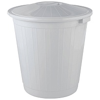 Мусорный бак с крышкой 50 л серый 50 серый в Минске