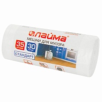 Мешки для мусора 35 л, белые, в рулоне 30 шт., ПНД, 6 мкм, 550х480 мм, LAIMA, 605538 в Минске Мешки для мусора 35 л, белые, в рулоне 30 шт., ПНД, 6 мкм, 550х480 мм, LAIMA, 605538 в Минске