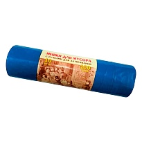 Мешки для мусора 100 л, с завязками, синие, в рулоне 10 шт., ПВД, 40 мкм, 840х670 мм, Концепция Быта Vitalux, 604933 в Минске Мешки для мусора 100 л, с завязками, синие, в рулоне 10 шт., ПВД, 40 мкм, 840х670 мм, Концепция Быта Vitalux, 604933 в Минске